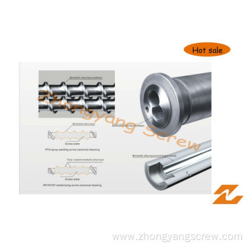 Bimetallic Bimetal Screw and Barrel with Long Working Life